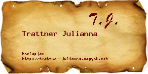 Trattner Julianna névjegykártya